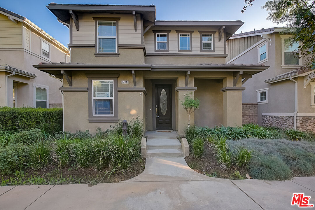 27348 Dearborn Dr Santa Clarita, California This Valencia two-story home offers a two-car garage. This home has been virtually staged to illustrate its potential.