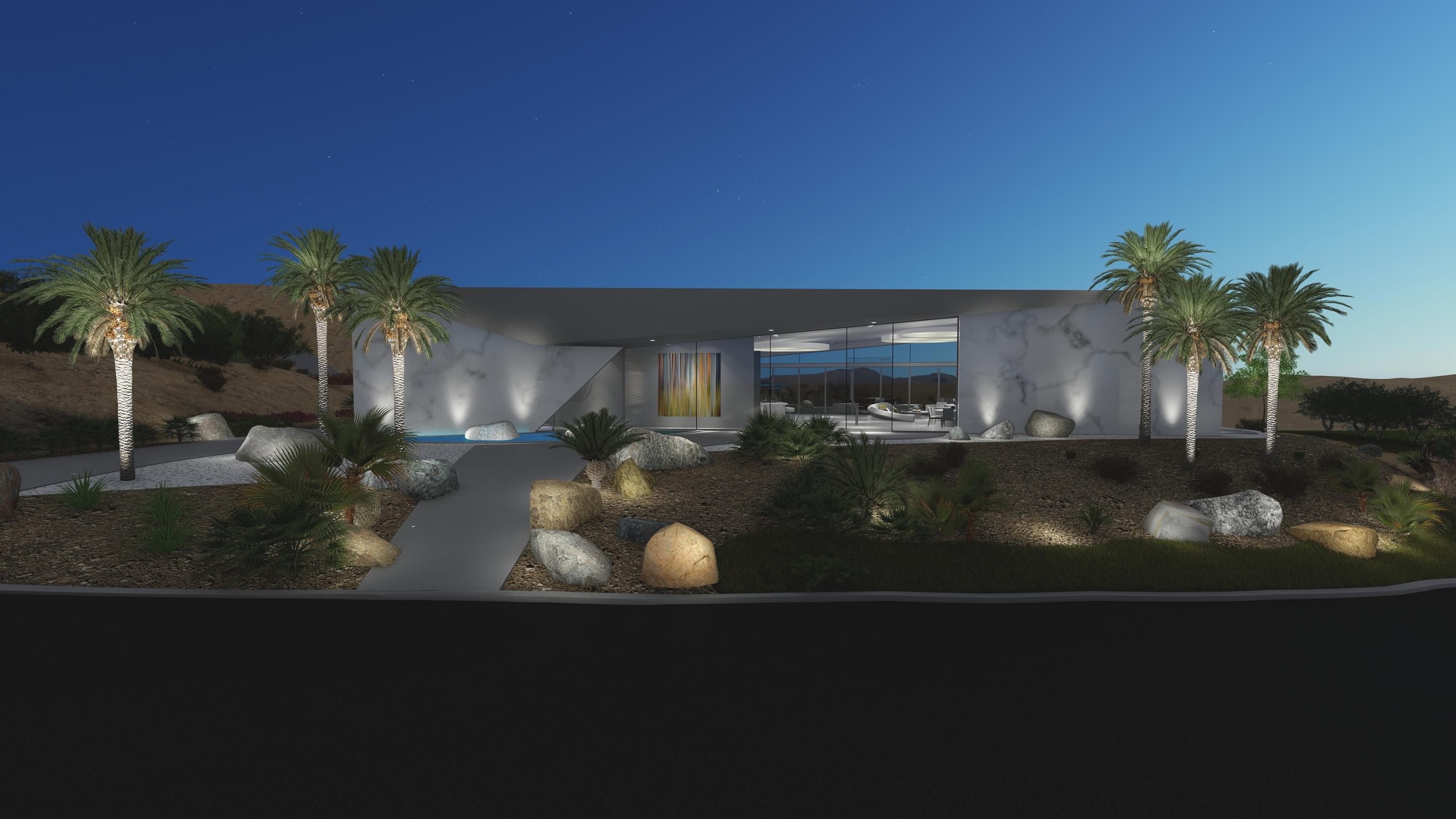 Pre-Construction Offering - Enjoy  Mirada Estates & Ritz Carlton experience in this Ultra Contemporary, architecturally significant home by Brian Foster.  On a private ''king sized'' lot over 3/4 acres with incredible front row views of the city and San Jacinto mountains.  Offering walls of glass, pocket sliding doors, fire features, water feature, pool, spa and much more.  Main home offers 3 bedrooms/3.5 baths, study, lavish master suite, large entertaining areas and 3 car garage.  Detached guest house offers 2 bedrooms, 2 baths in 1200 square feet with a carport.   Also included are: outdoor kitchen/cabana/dining area, outdoor ZEN lounge area off master bath with double showers, fire feature, daybed & bathtub.  Exclusive access agreement for the Ritz Carlton.  You easily live the Five Star resort lifestyle with in-home dining, restaurants, spa, gym, pools & more at discounted rates. No membership fees.  Your guests can also stay at the Ritz Carlton.  Mirada is the most private enclave of custom homes with unmatched security and 24-hour patrol.